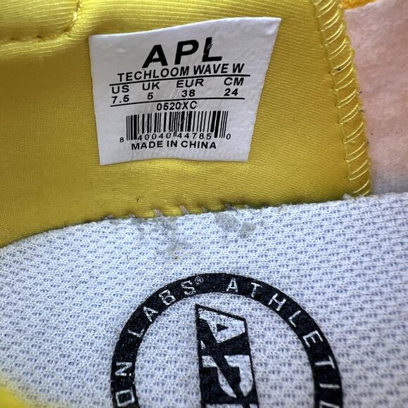 APL Athletic Propulsion Labs Techloom Wave Running Shoe Sneaker Yellow 7.5 - Picture 7 of 7